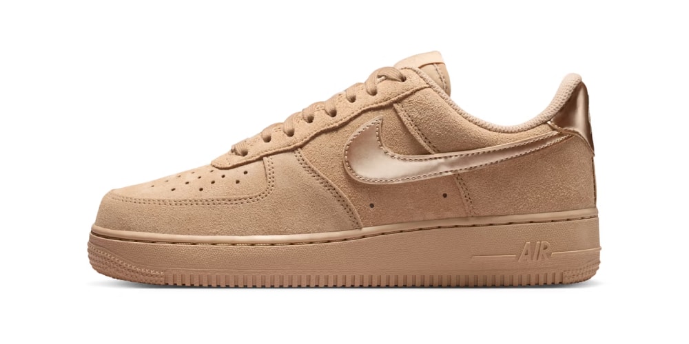 Nike Pins Metallic Branding on Two Air Force 1 Low Suede Models