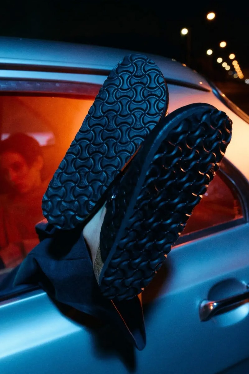 BEAMS Birkenstock Boston BONE PATTERN Smooth Black Release Info