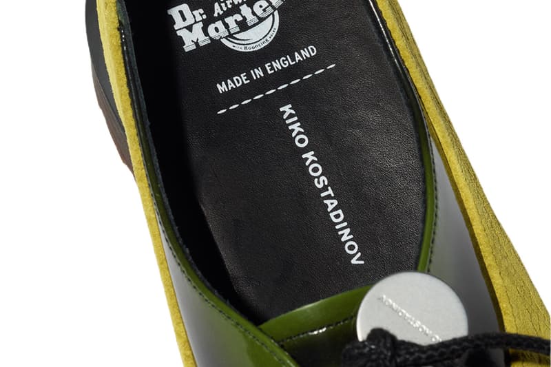 Kiko Kostadinov Dr Martens Made in England Toe Box Strap Collaboration collection Release Info