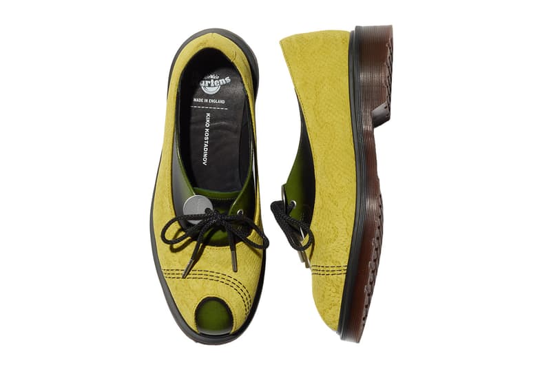 Kiko Kostadinov Dr Martens Made in England Toe Box Strap Collaboration collection Release Info