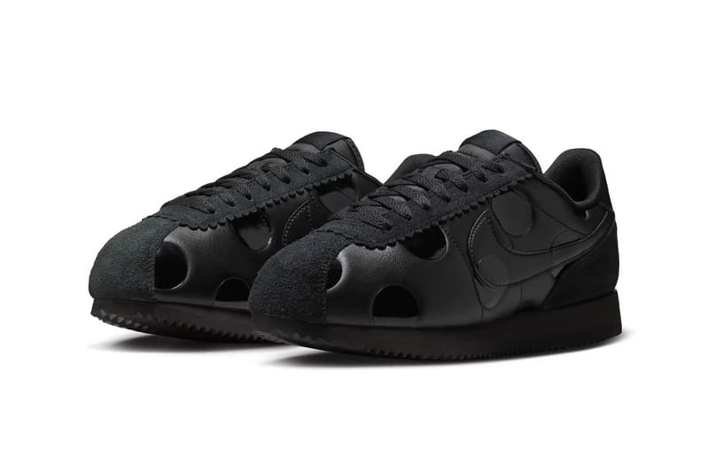 Nike Cortez Triple Black Polka Dot IR1332-002 Official Images