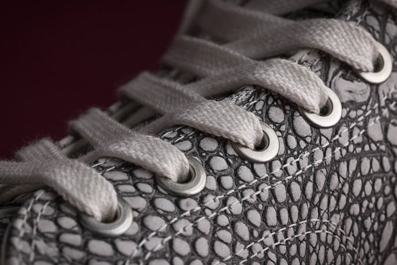 Converse First String Chuck Taylor New Material Expressions Premium Leather Snake Print Croc Print Leather Vibram