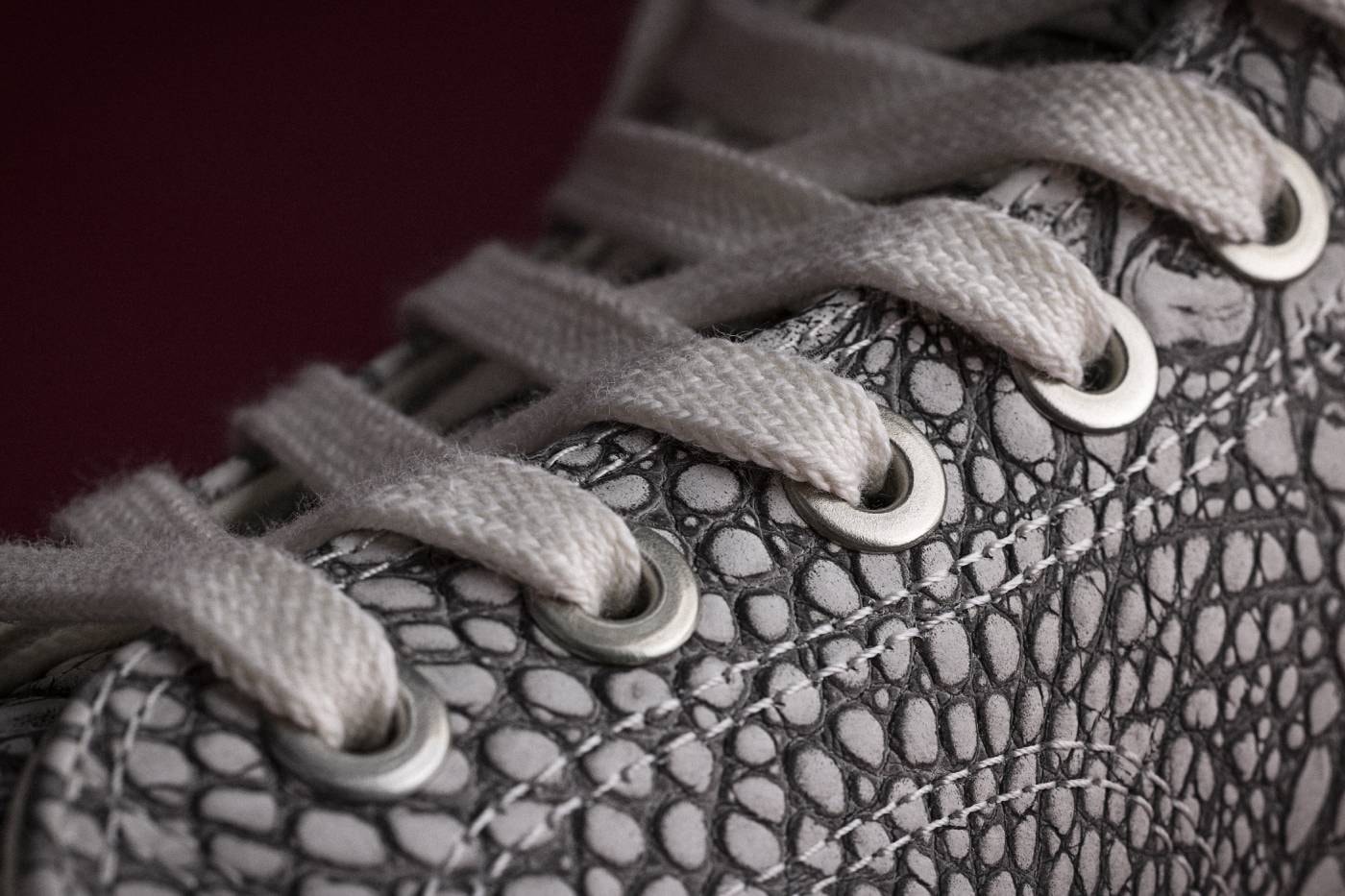 Converse First String Chuck Taylor New Material Expressions Premium Leather Snake Print Croc Print Leather Vibram