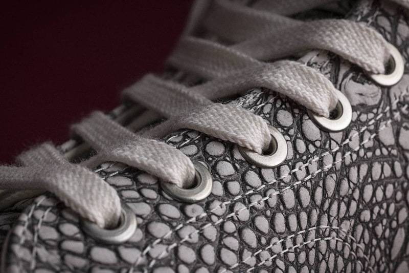 Converse First String Chuck Taylor New Material Expressions Premium Leather Snake Print Croc Print Leather Vibram