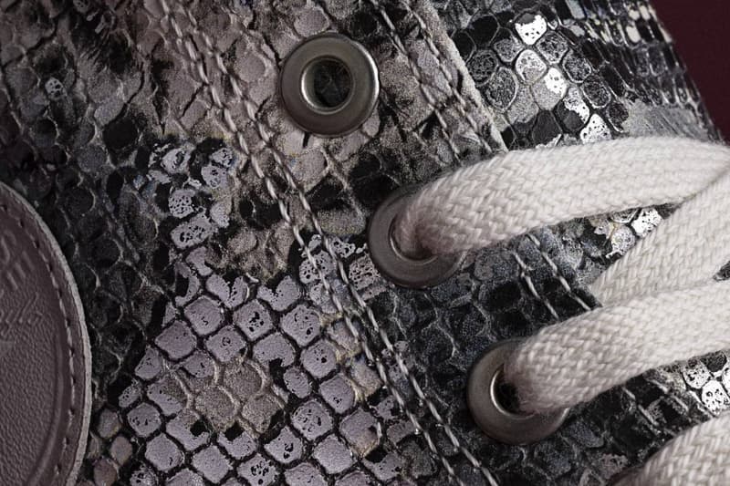 Converse First String Chuck Taylor New Material Expressions Premium Leather Snake Print Croc Print Leather Vibram