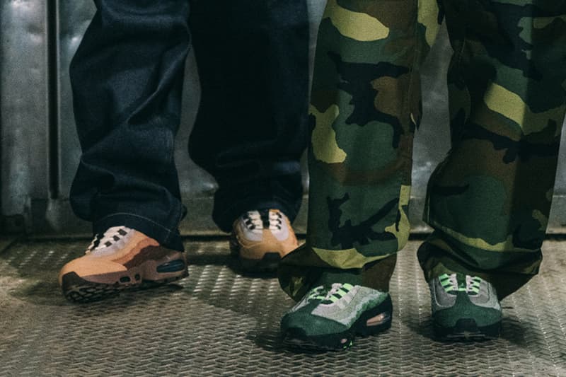 Ducks of a Feather Nike Air Max 95 Release Date The Woods Lumber Yard IQ3986-300 IQ3988-001 info store list buying guide photos price