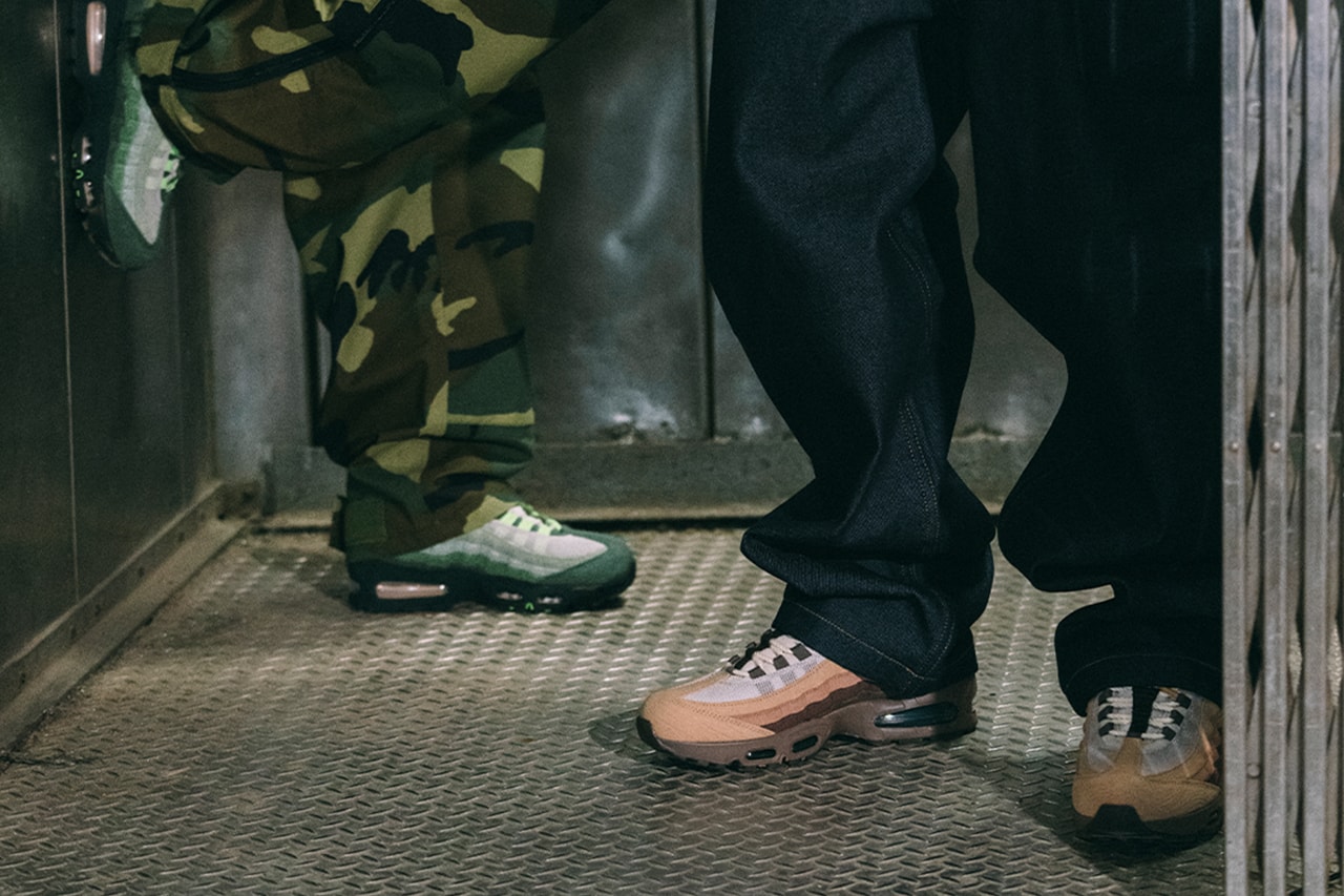 Ducks of a Feather Nike Air Max 95 Release Date The Woods Lumber Yard IQ3986-300 IQ3988-001 info store list buying guide photos price