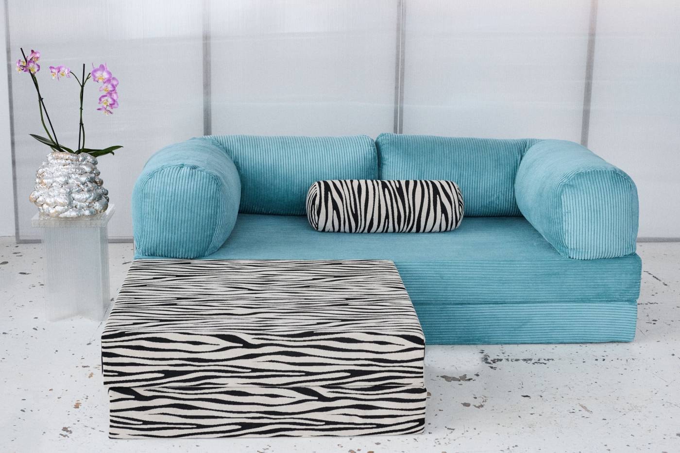 OMHU TEDDY Zebra Sofa Launch Release info campaign video