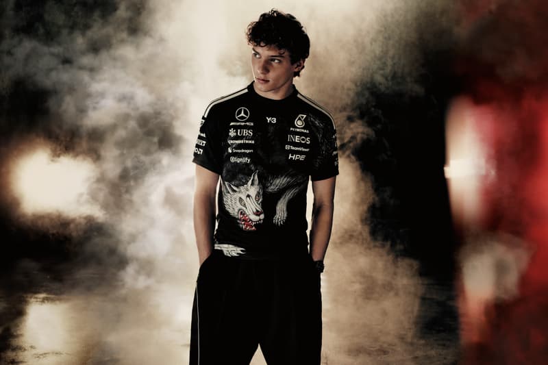 Y-3 x Mercedes-AMG PETRONAS F1 Team Collection George Russell Kimi Antonelli Toto Wolff Campaign