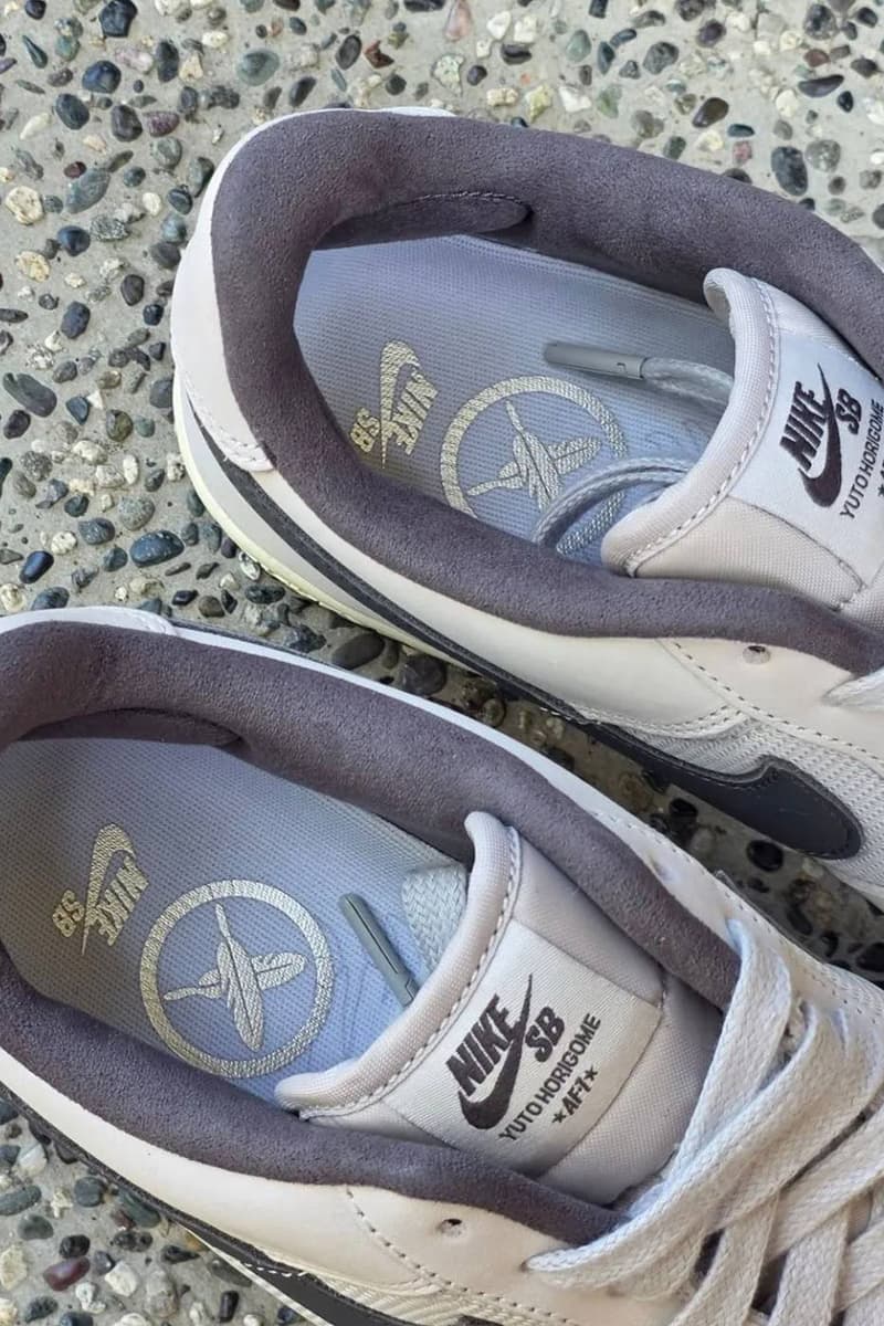 Yuto Horigome Nike SB Air Force 1 Low “White/Iron Grey” First Look IO8439-100