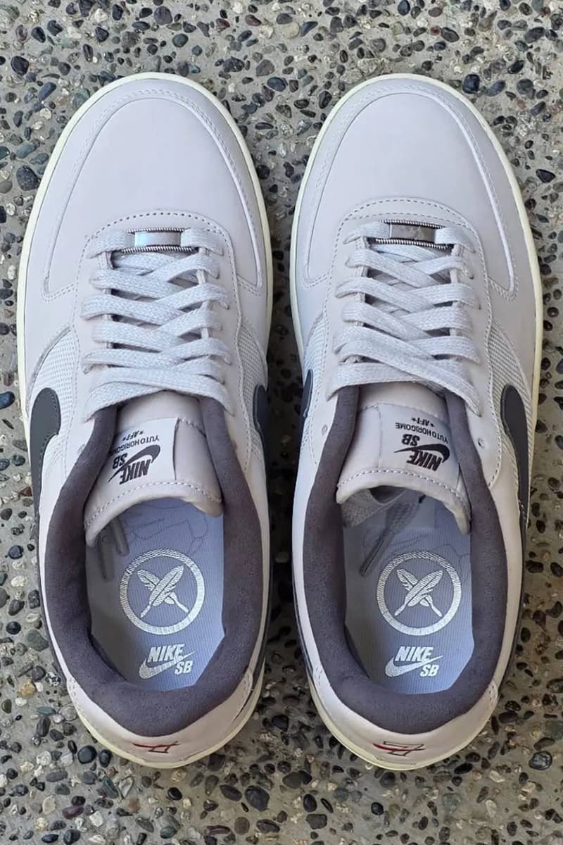 Yuto Horigome Nike SB Air Force 1 Low “White/Iron Grey” First Look IO8439-100