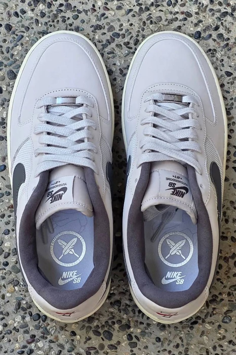Yuto Horigome Nike SB Air Force 1 Low “White/Iron Grey” First Look IO8439-100