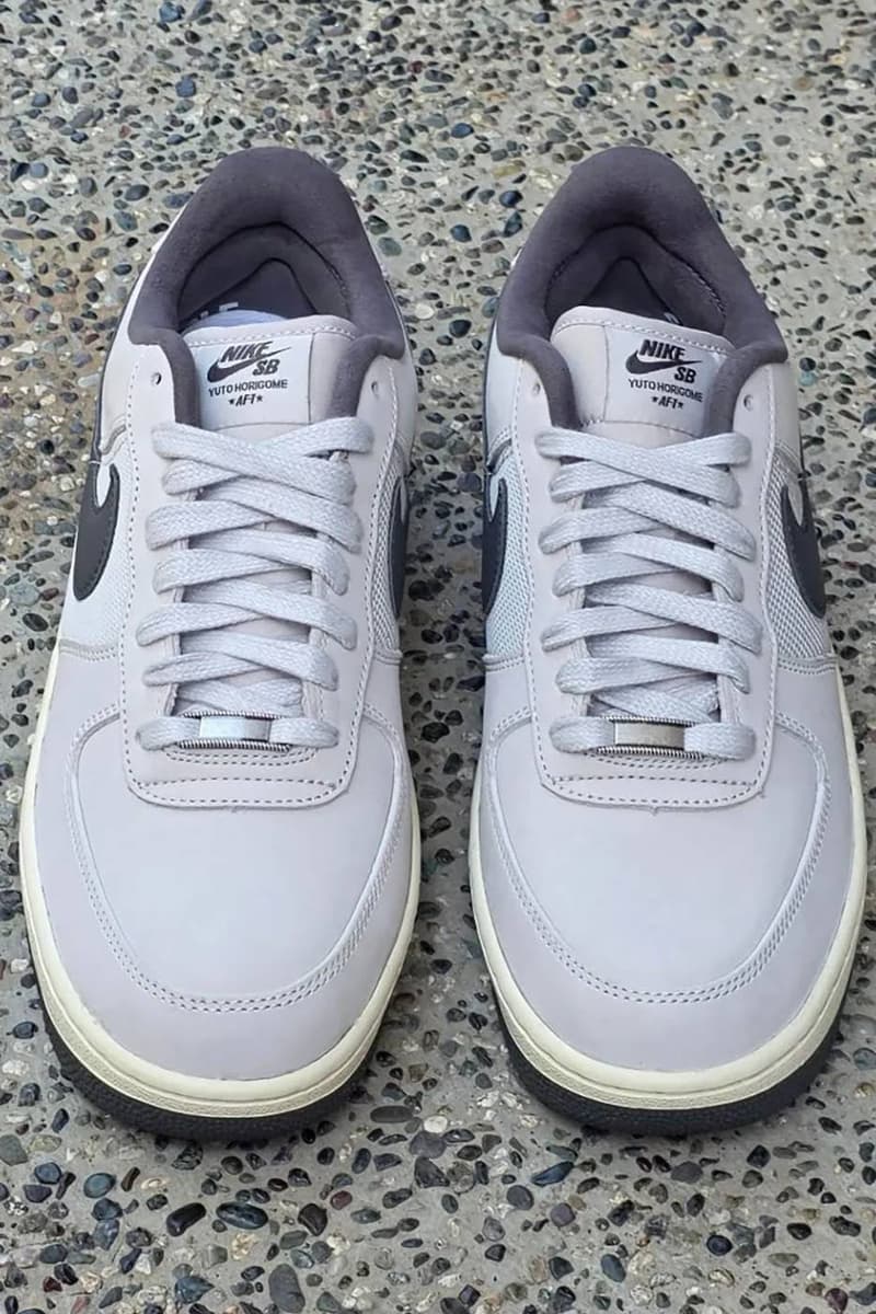 Yuto Horigome Nike SB Air Force 1 Low “White/Iron Grey” First Look IO8439-100