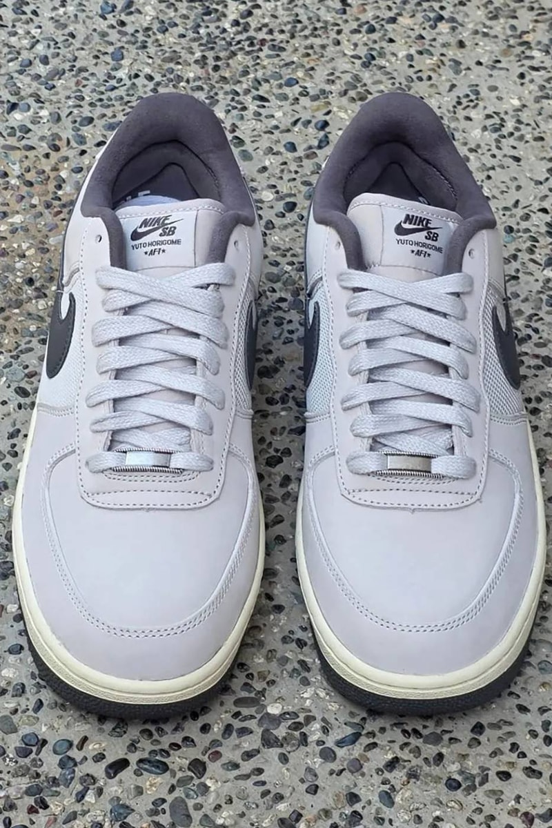 Yuto Horigome Nike SB Air Force 1 Low “White/Iron Grey” First Look IO8439-100