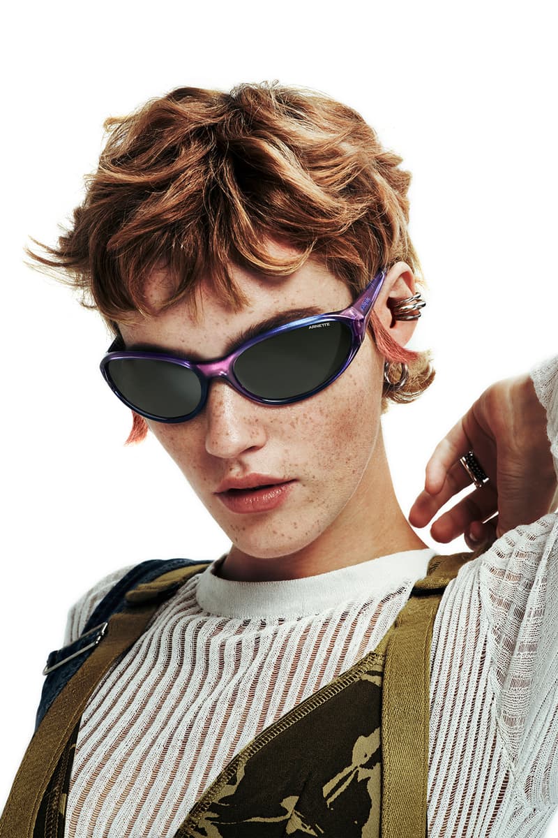 arnette raven sunglasses 90s frames gradient bio-based nylon oval metallic lens spring summer 2026 sporty injected temples