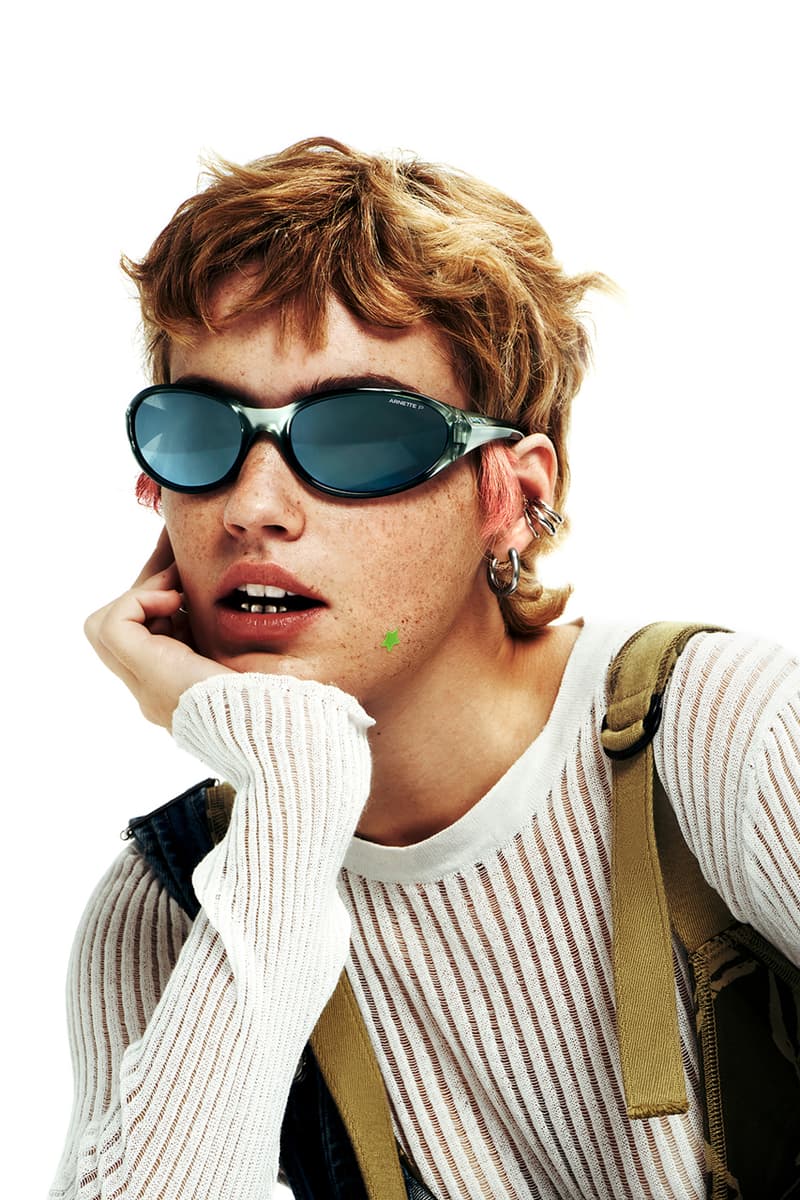 arnette raven sunglasses 90s frames gradient bio-based nylon oval metallic lens spring summer 2026 sporty injected temples