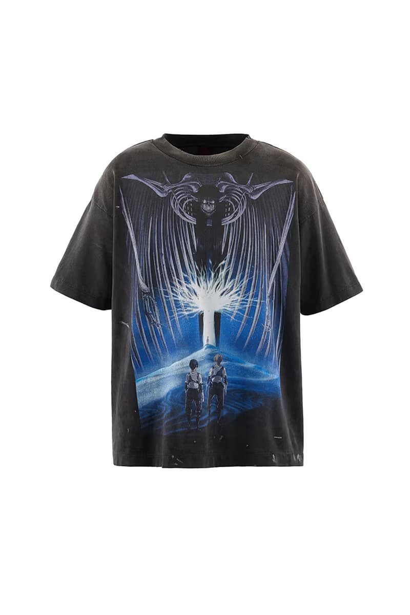 ©SAINT Mxxxxxx x ‘Attack on Titan’ Graphic T-Shirt Release Info Yuta Hosokawa Cali Dewitt Hajime Isayama