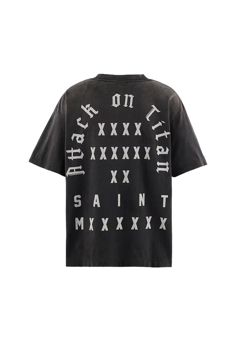 ©SAINT Mxxxxxx x ‘Attack on Titan’ Graphic T-Shirt Release Info Yuta Hosokawa Cali Dewitt Hajime Isayama