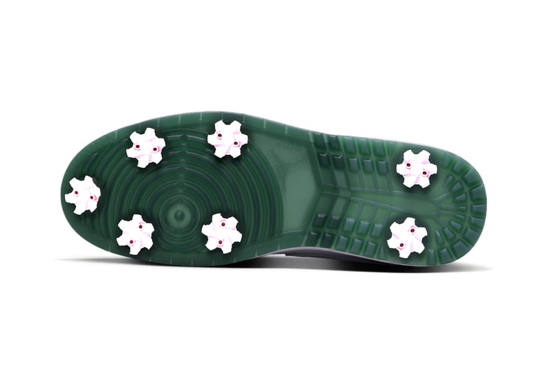 Jordan Brand Balances Classic Styling With Subtle Pops on the Air Jordan 1 Low Golf "White/Fir" Release Info IQ3417-100 White/Fir-Black-Elemental Pink nike augusta masters tournament georgia