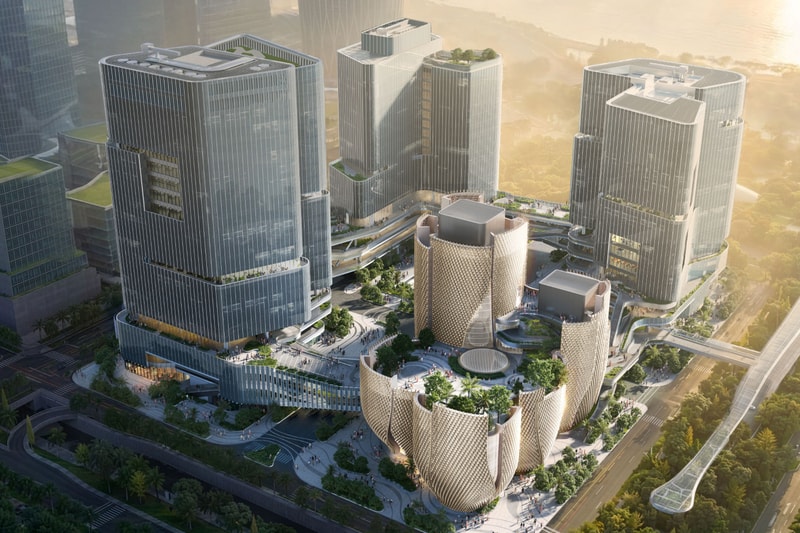 Büro Ole Scheeren Róng Museum of Art Nanshan District Shenzhen Architecture Progress Construction photos renders Tenova Future