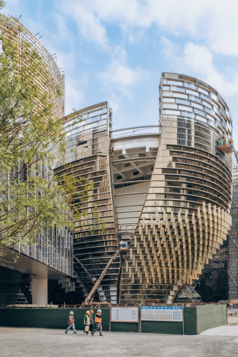 Büro Ole Scheeren Róng Museum of Art Nanshan District Shenzhen Architecture Progress Construction photos renders Tenova Future