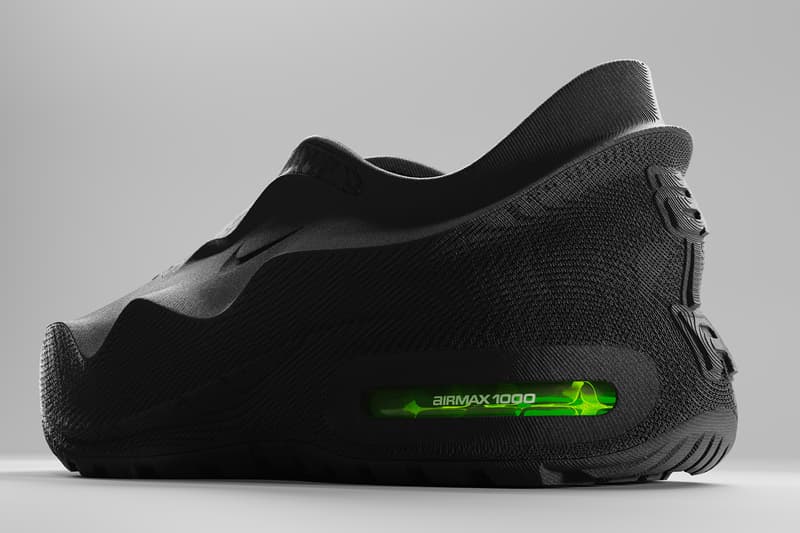 Zellerfeld x Nike Air Max 1000 "Black/Volt" air max day re release 3d printed shoe HV0234-001