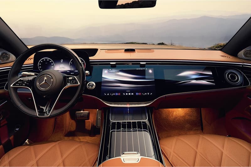 2027 Mercedes-Maybach S-Class luxury sedan with illuminated grille and MBUX Superscreen interior