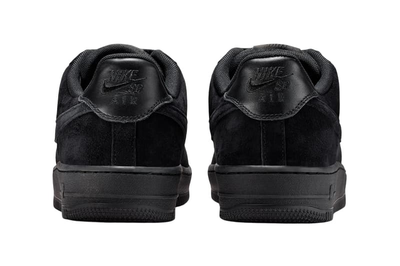 Nike SB Air Force 1 Low Triple Black IW8068-001 official images