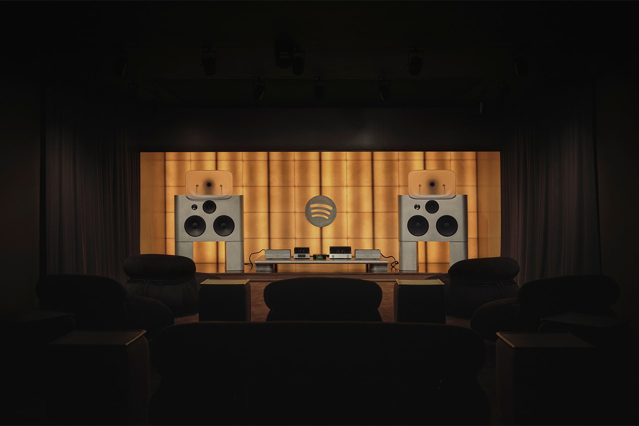 Take a Look Inside Spotify's New Listening Lounge Friendly Pressure Cake Architecture
