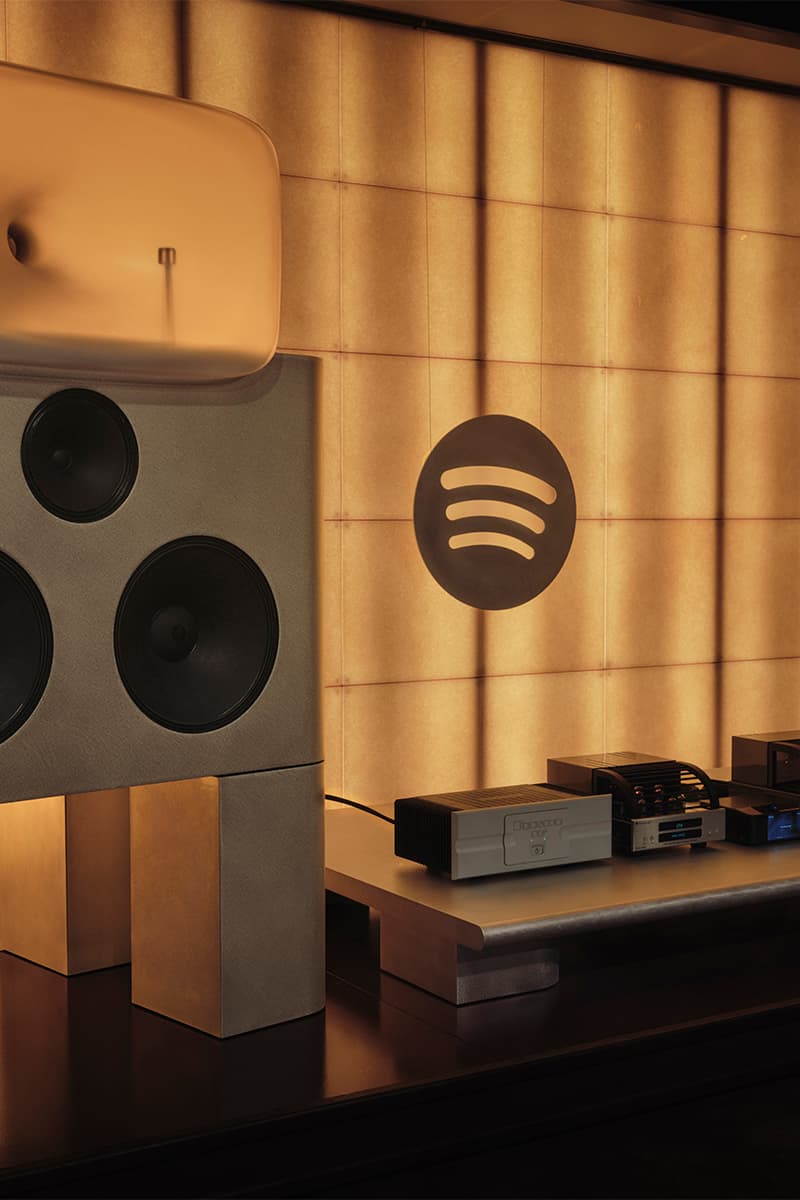 Take a Look Inside Spotify's New Listening Lounge Friendly Pressure Cake Architecture