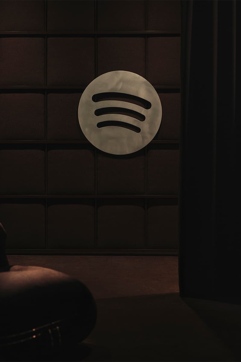 Take a Look Inside Spotify's New Listening Lounge Friendly Pressure Cake Architecture