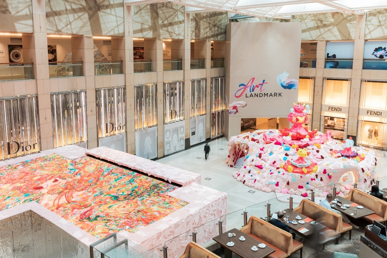 Ayako Rokkaku ‘THE ISLAND – ONIGASHIMA’ LANDMARK Atrium Exhibition Installation Hong Kong Interview