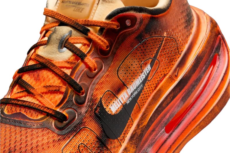 Melitta Baumeister x Nike Vomero Premium Total Orange/Hyper Crimson-Orange Chalk-Black IQ7166-800Official Images Release Info 