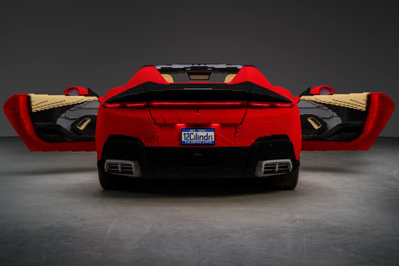 LEGO Ferrari 12Cilindri Spider life size model legoland new york Announcement