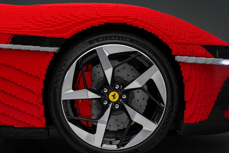LEGO Ferrari 12Cilindri Spider life size model legoland new york Announcement