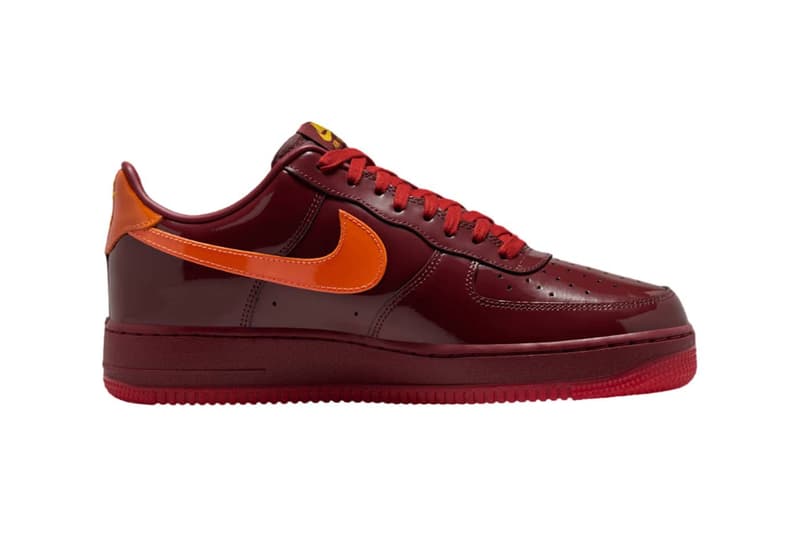 Nike Air Force 1 Patent Leather pack Topaz Gold Dark team red mystic navy IO4489-400 IO4489-601 IO4489-700 Release Info