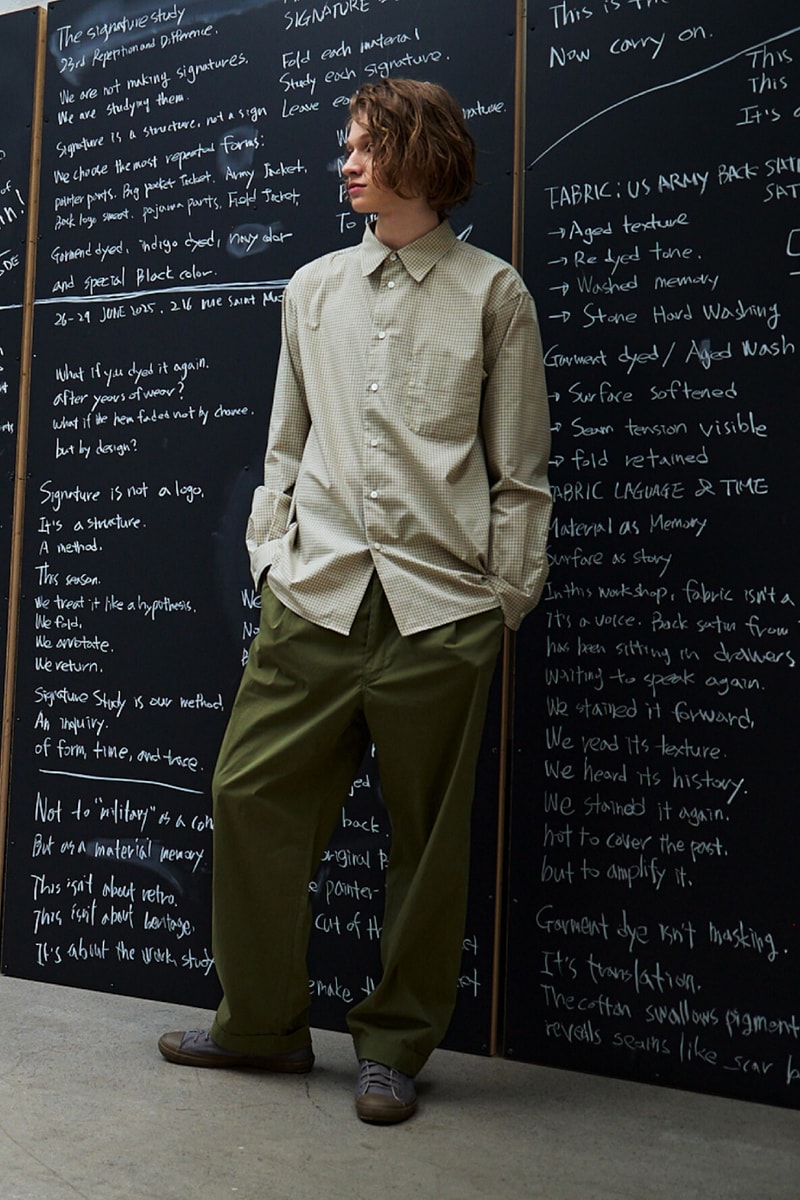 Document Spring/Summer 2026 Collection "The Signature Study" Lookbook Info