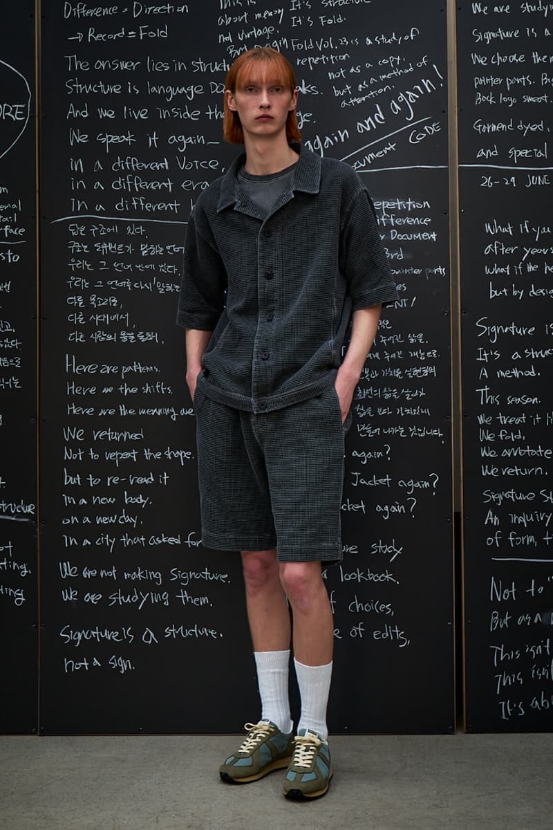 Document Spring/Summer 2026 Collection "The Signature Study" Lookbook Info