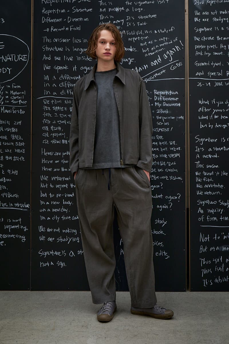 Document Spring/Summer 2026 Collection "The Signature Study" Lookbook Info