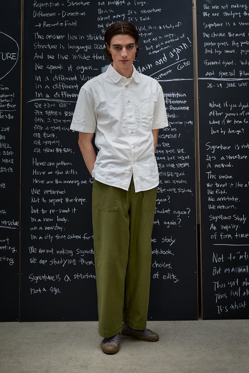 Document Spring/Summer 2026 Collection "The Signature Study" Lookbook Info