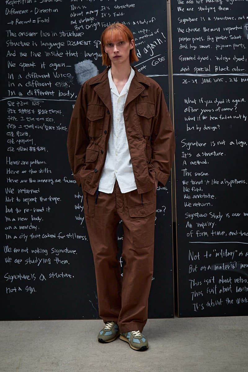 Document Spring/Summer 2026 Collection "The Signature Study" Lookbook Info