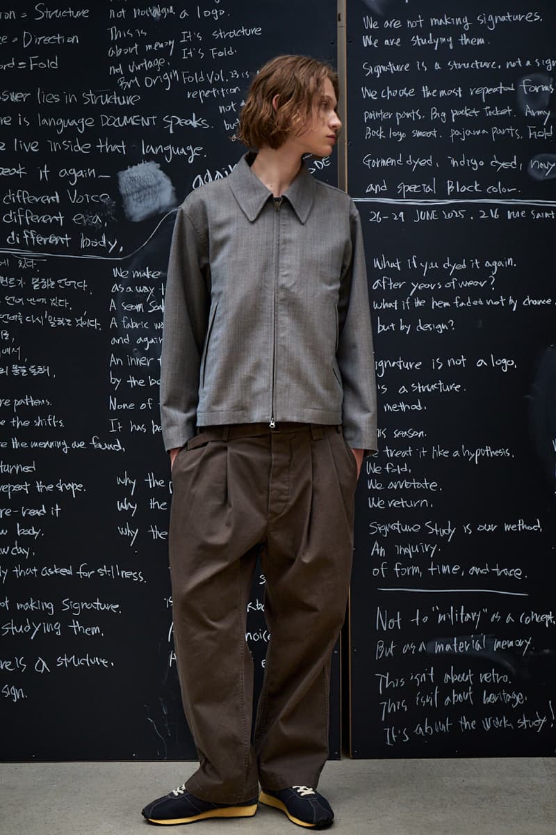 Document Spring/Summer 2026 Collection "The Signature Study" Lookbook Info