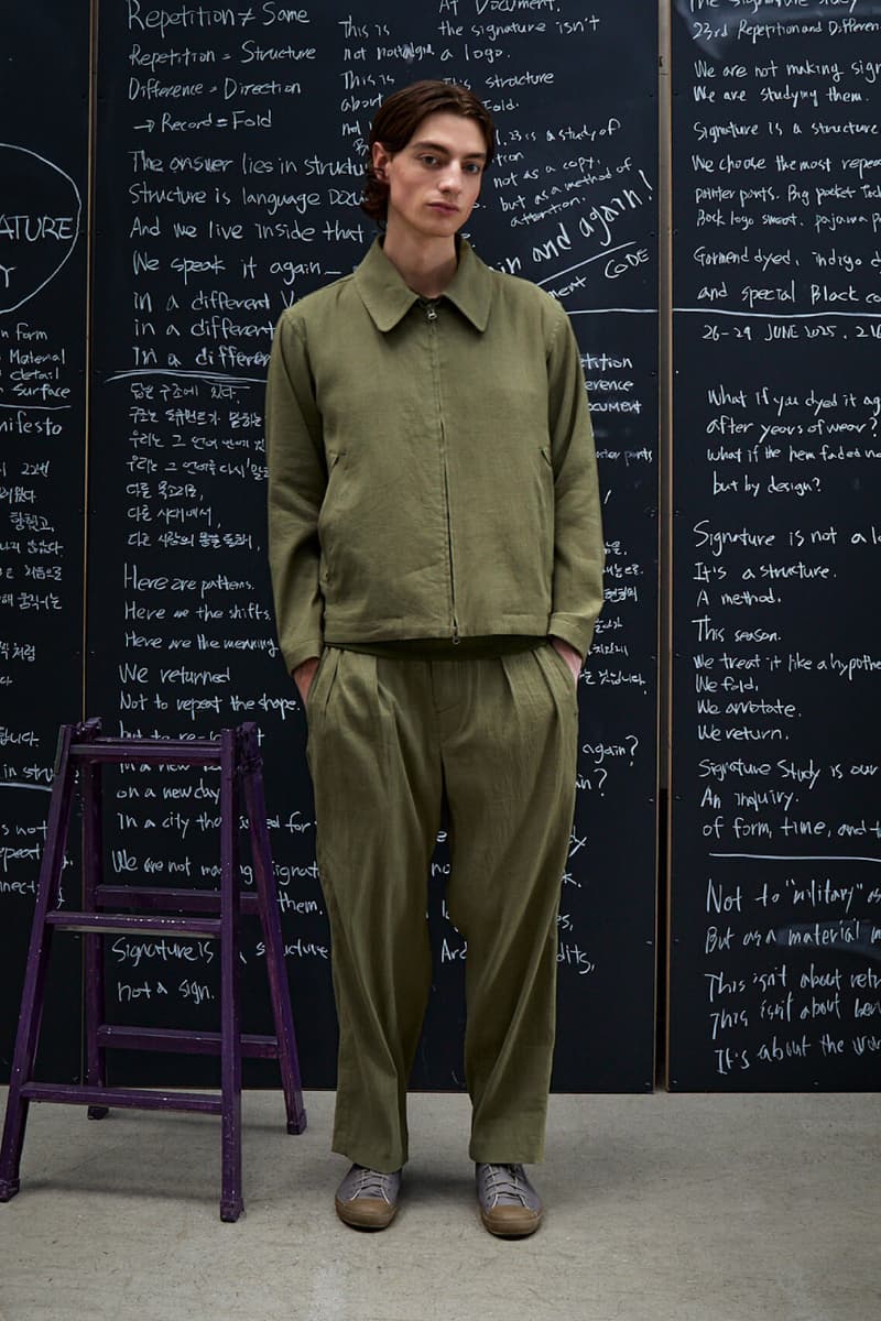 Document Spring/Summer 2026 Collection "The Signature Study" Lookbook Info