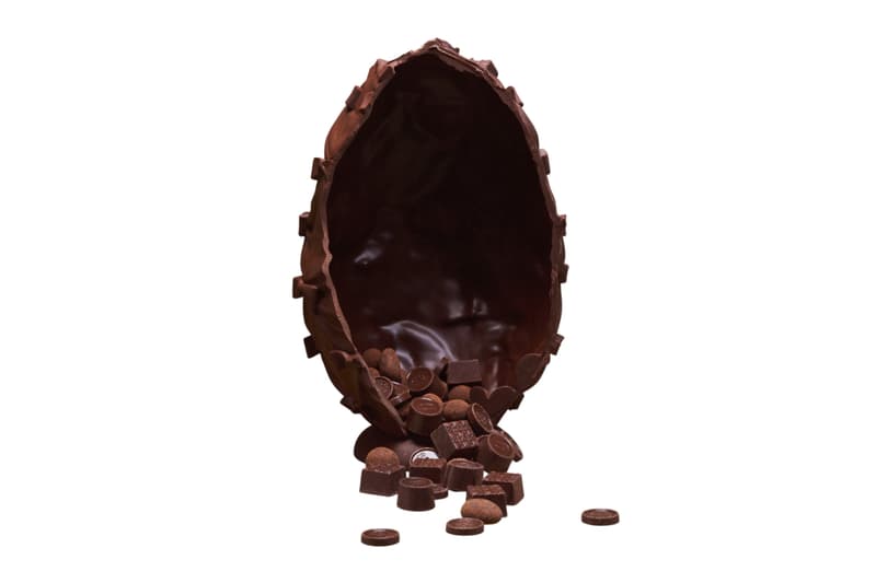 Dior Chocolate Egg at 30 montaigne by yannick alleno Trompe L œil Easter Plate Release Info