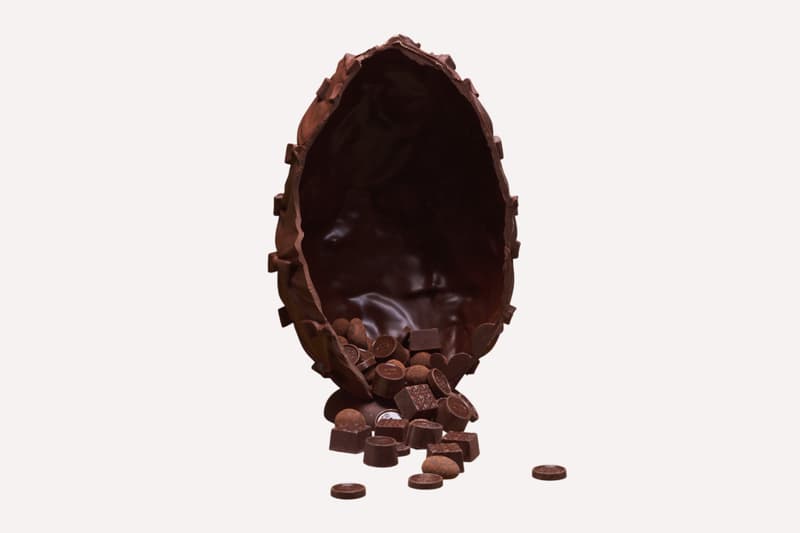 Dior Chocolate Egg at 30 montaigne by yannick alleno Trompe L œil Easter Plate Release Info
