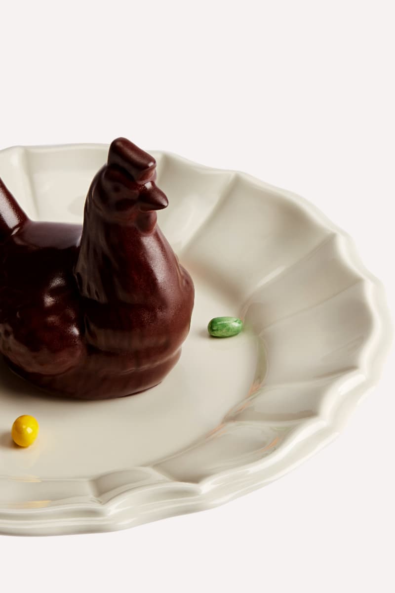 Dior Chocolate Egg at 30 montaigne by yannick alleno Trompe L œil Easter Plate Release Info