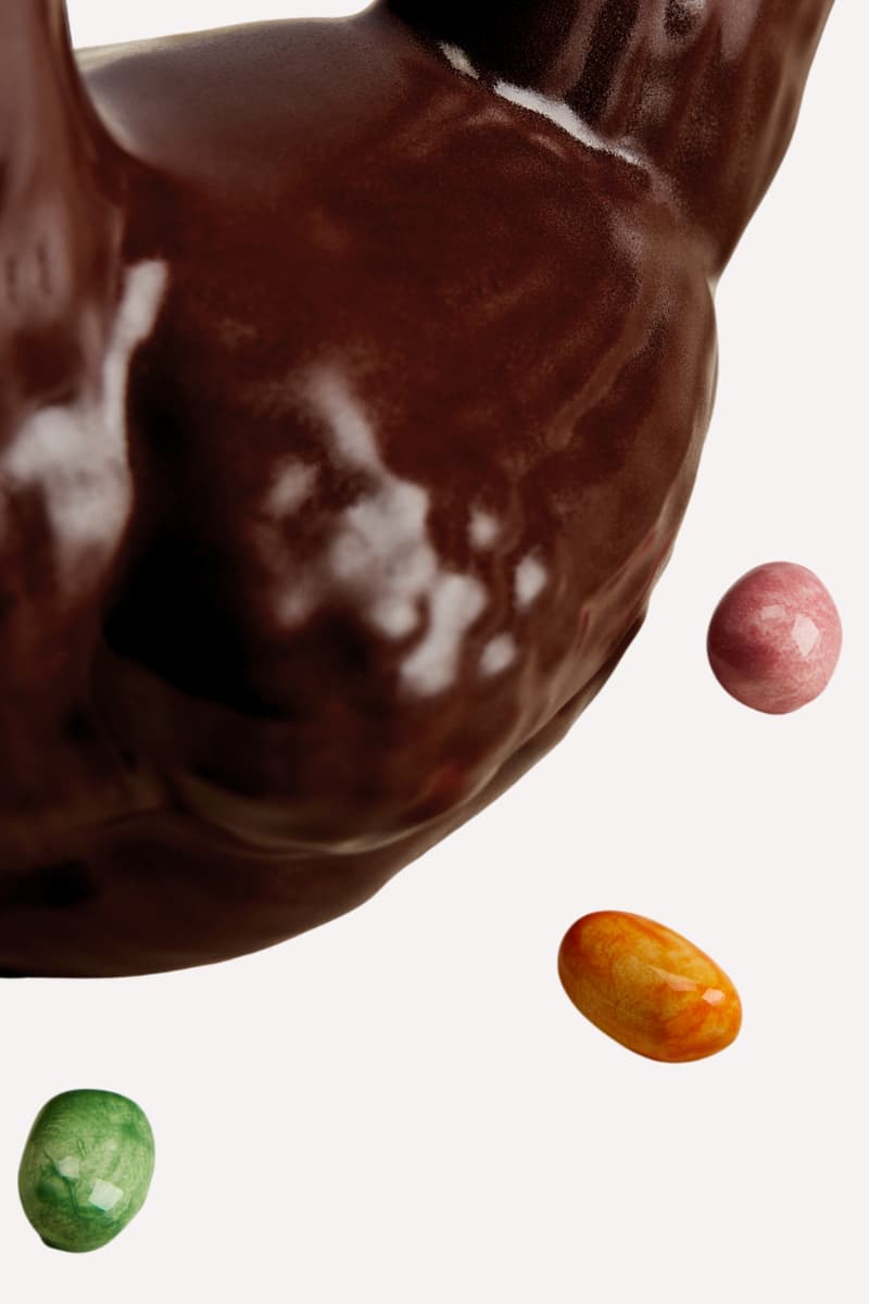 Dior Chocolate Egg at 30 montaigne by yannick alleno Trompe L œil Easter Plate Release Info