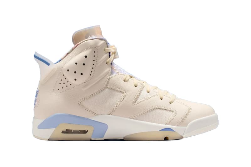 Air Jordan 6 "Sashiko" Pale Ivory/Multi-Color-Work Blue-White  IR7255-110 Official Images