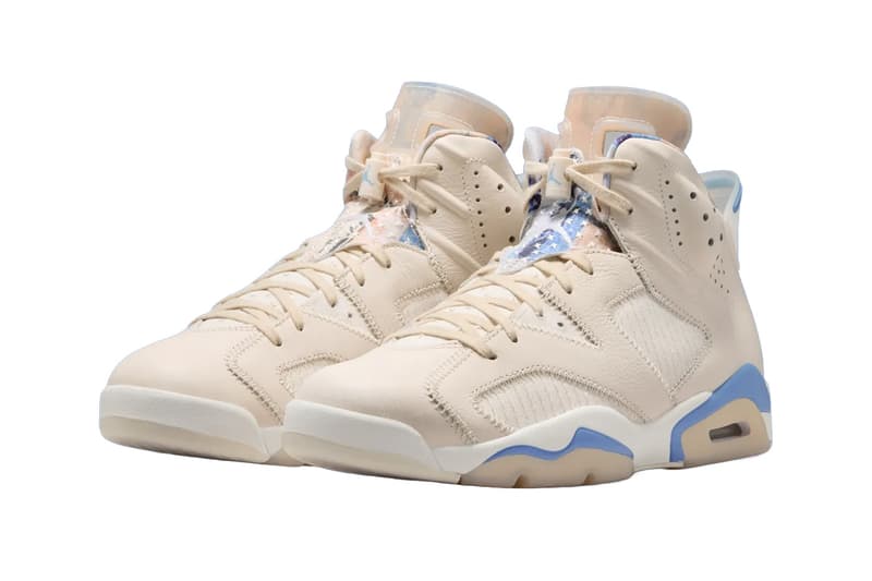 Air Jordan 6 "Sashiko" Pale Ivory/Multi-Color-Work Blue-White  IR7255-110 Official Images