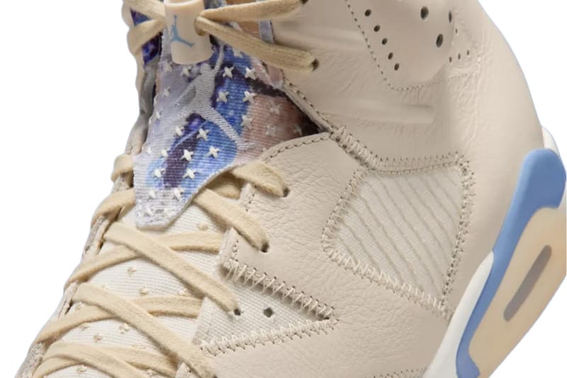 Air Jordan 6 "Sashiko" Pale Ivory/Multi-Color-Work Blue-White  IR7255-110 Official Images